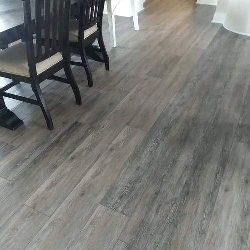 Luxury vinyl flooring installation by It Is Finished